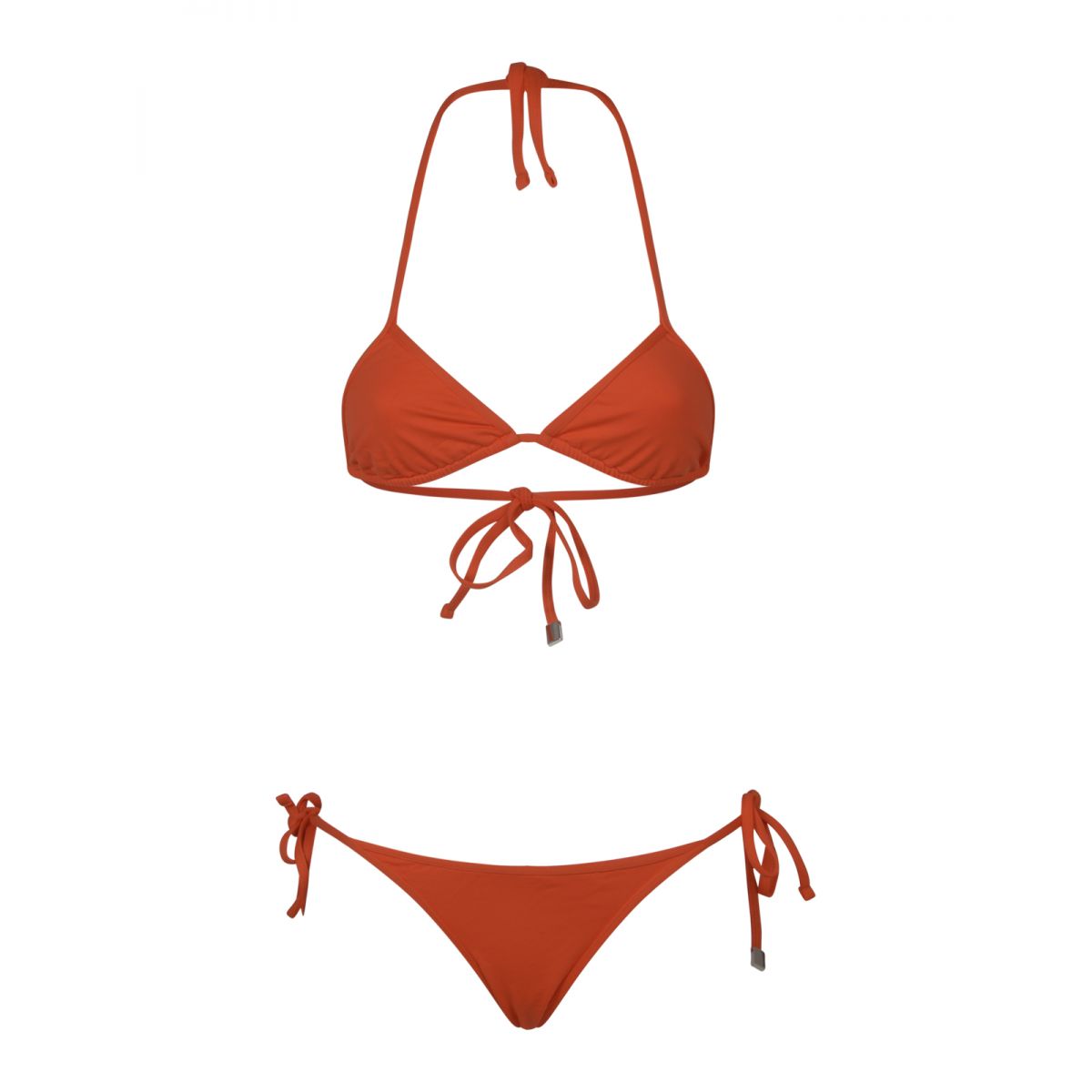 THE ATTICO - Orange lycra bikini