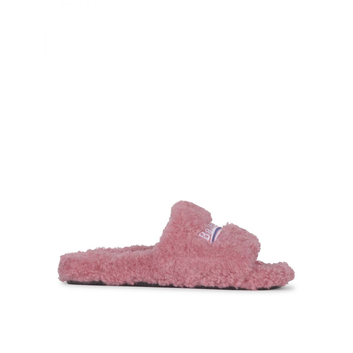 BALENCIAGA - Furry Slide Sandal in pink