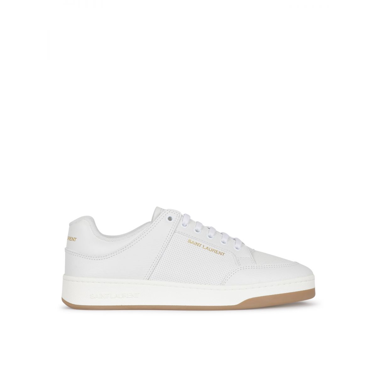 SAINT LAURENT - SL/61 low sneakers in perforated leather