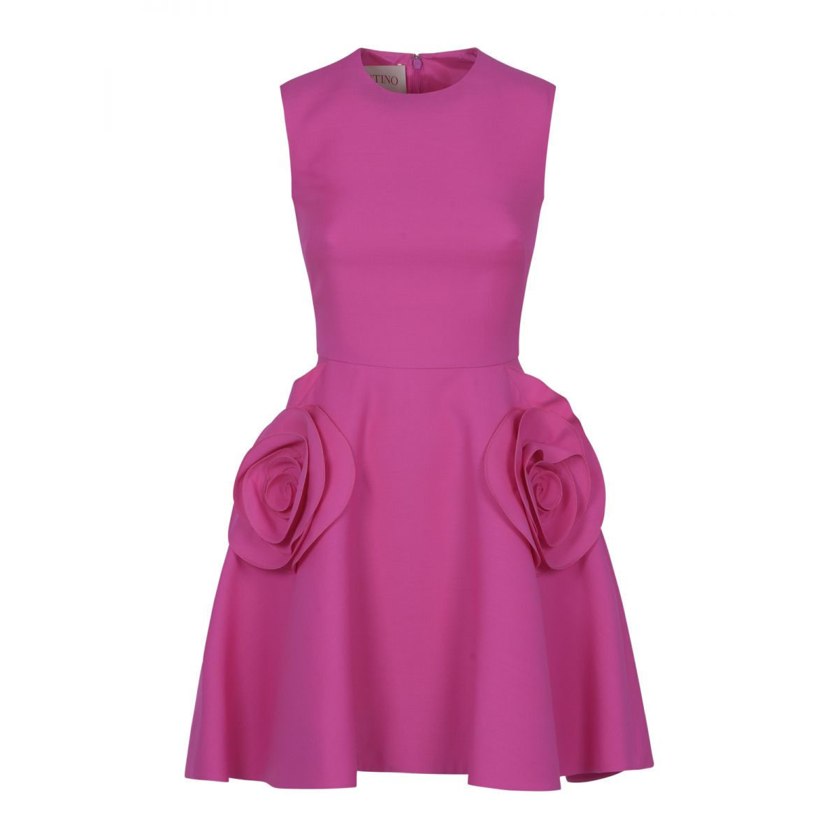 Valentino - Fuchsia dress with roses details